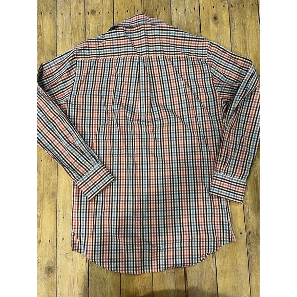 Peter Millar Crown Men's M Seaside Finish Plaid Button Down 100% Cotton - Picture 8 of 9